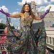 Daniela Mercury comanda megabloco em SP no pós-carnaval; veja fotos