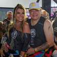 Dupla ex-Corinthians celebrou carnaval de São Paulo em camarote no Anhembi
