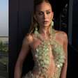 Marina Ruy Barbosa usa vestido sustentável feito com restos de recipientes no valor de 23 mil