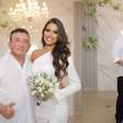 Casados! Amado Batista se casa com Calita Miranda e casal opta por visuais discretos