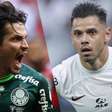 Confira as escalações de Palmeiras e Corinthians para a primeira final do Paulistão