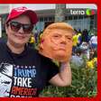 Manifestante vestida de Trump em ato bolsonarista é socióloga e revela já ter votado no PT