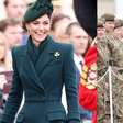 Kate Middleton elege casaco verde elegante para desfile de St. Patrick's Day na Inglaterra