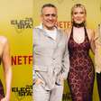 Em passagem por SP, Millie Bobby Brown usa vestido de 17 mil para festa e look retrô
