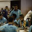 Jogadores da Seleção Brasileira se apresentam para partidas contra Colômbia e Argentina