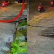 Homem agride brutalmente ex-namorada na rua e é atropelado propositalmente por motorista