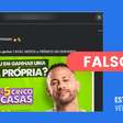 Site fraudulento imita página de sorteio da Viva Sorte