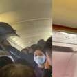 Passageiros usam garrafinhas d'água para apagar chamas em avião após carregador portátil pegar fogo na China; veja vídeo