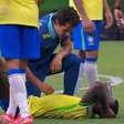 Gerson sente lesão novamente e deixa jogo da Seleção chorando