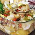 Bacalhoada portuguesa deliciosa e perfeita para a Páscoa