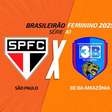 São Paulo x 3B (feminino): onde assistir e escalações