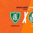 América-MG x Palmeiras (Brasileirão Feminino): onde assistir, escalações e arbitragem