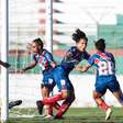 Flamengo abre três de vantagem, mas cede empate para o Bahia pelo Brasileirão Feminino