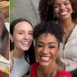 BBB 25: Eliminada, Aline é tietada por Belo e outros famosos