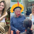 No Brasil! Angelina Jolie visita aldeia indígena no Mato Grosso