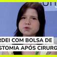 Fiquei com medo, diz influenciadora ao acordar com bolsa de colostomia após cirurgia