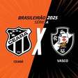 Ceará x Vasco, AO VIVO, com a Voz do Esporte, às 20h