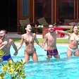'BBB 25': Brothers cantam na piscina e público debocha: 'Fracos demais'