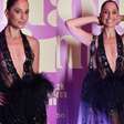 Com vestido transparente de R$ 15 mil, Camila Pitanga esbanja luxo com decote profundo ao lançar nova novela da Globo, 'Dona de Mim'. Fotos!