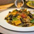 Caponata de berinjela no forno, corte tudo, asse e saboreie