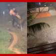 Chuva causa alagamentos e pessoas precisam ser resgatadas no Guarujá