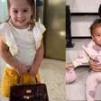 Fashionistas: Maria Flor e Mavie explodem fofurômetro com bolsas de grife de valores altíssimos