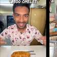 Influenciador prova omelete de R$ 232 de barraca de rua com estrela Michelin