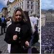 Repórter da Globo se emociona em cobertura do funeral do papa Francisco