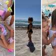 Filha de Neymar, Mavie, curte dia simples de praia em Miami