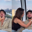 Romance no ar! Rafa Kalimann e Nattan curtem passeio romântico na roda-gigante