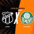 Ceará x Palmeiras, AO VIVO, com a Voz do Esporte, às 18h