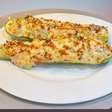 Abobrinha gratinada: recheio cremoso, casquinha crocante