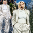 Após 7 anos, Madonna retorna ao tapete do Met Gala 2025 de terninho branco e fumando charuto: 'Rainha da p*rra toda'