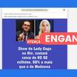 Prefeitura e governo do Rio patrocinaram R$ 30 milhões do show de Lady Gaga, e não R$ 92 milhões