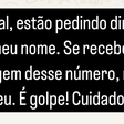Criminosos copiam dados de Patrícia Poeta e tentam dar golpe no WhatsApp