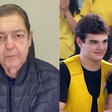 Faustão aparece no SBT e faz a esposa chorar com homenagem: 'Perfeita em todos os sentidos'