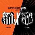 Santos x Ceará: onde assistir, escalações e arbitragem