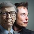 Bill Gates declarou guerra a Elon Musk e promete gastar toda a sua fortuna após ver seu emprego ameaçado; essa batalha que já dura muito tempo