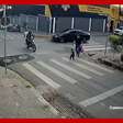 Motociclista entra na contramão e atropela criança em faixa de pedestre em Belo Horizonte