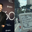 Nicolas Prattes doa R$ 1,3 mil para mulher que pedia ajuda em farol no Rio de Janeiro