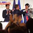 Pela TV, Macron cita Neymar e Raí em discurso com elogios a Marquinhos pelo triunfo do PSG