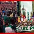 Torcida do Palmeiras 'fecha' Times Square e faz festa em Nova York