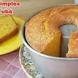 Bolo simples de fubá para acompanhar uma xícara de café agora no café da manhã