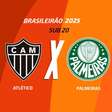 Atlético-MG x Palmeiras, pelo Brasileiro Sub-20: onde assistir, escalações e arbitragem