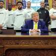 Jogadores da Juventus encontram com Trump na Casa Branca em situação inusitada