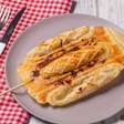Crepe suíço fácil de presunto, queijo e tomate no liquidificador: uma delícia!