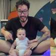Eliezer encanta a web posar com Ravi: 'Tem um bebê no meio das bochechas'