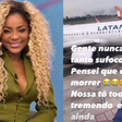 Cariúcha passa sufoco durante viagem de avião para o Rio de Janeiro: 'Pensei que iria morrer'