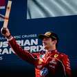 F1: Leclerc celebra pódio, mas admite distância para McLaren