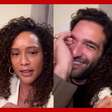 Taís Araújo e Humberto Carrão brincam sobre memes com a cabeça do ator: 'Tô traumatizado'